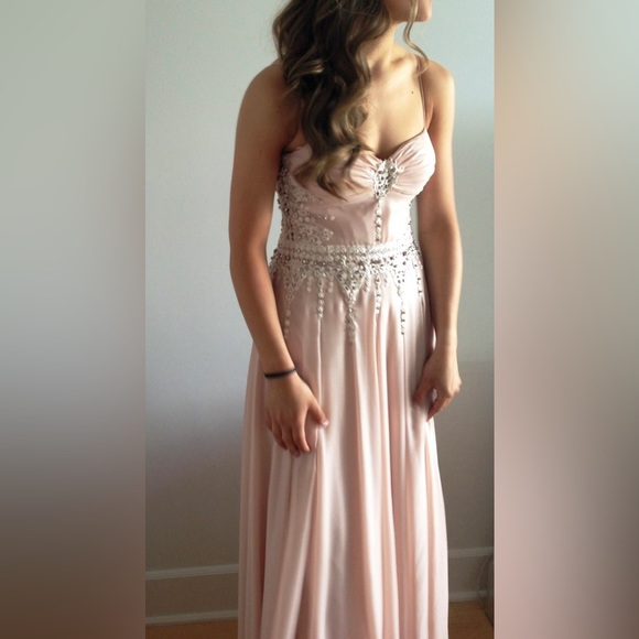 Mignon beaded rose gown - Picture 2 of 9